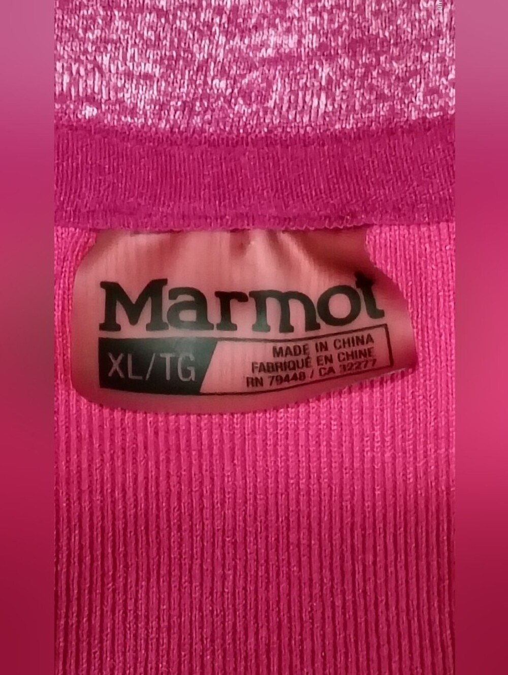 Marmot Heathered V-Neck Active Long Sleeve Top - Picture 7 of 8